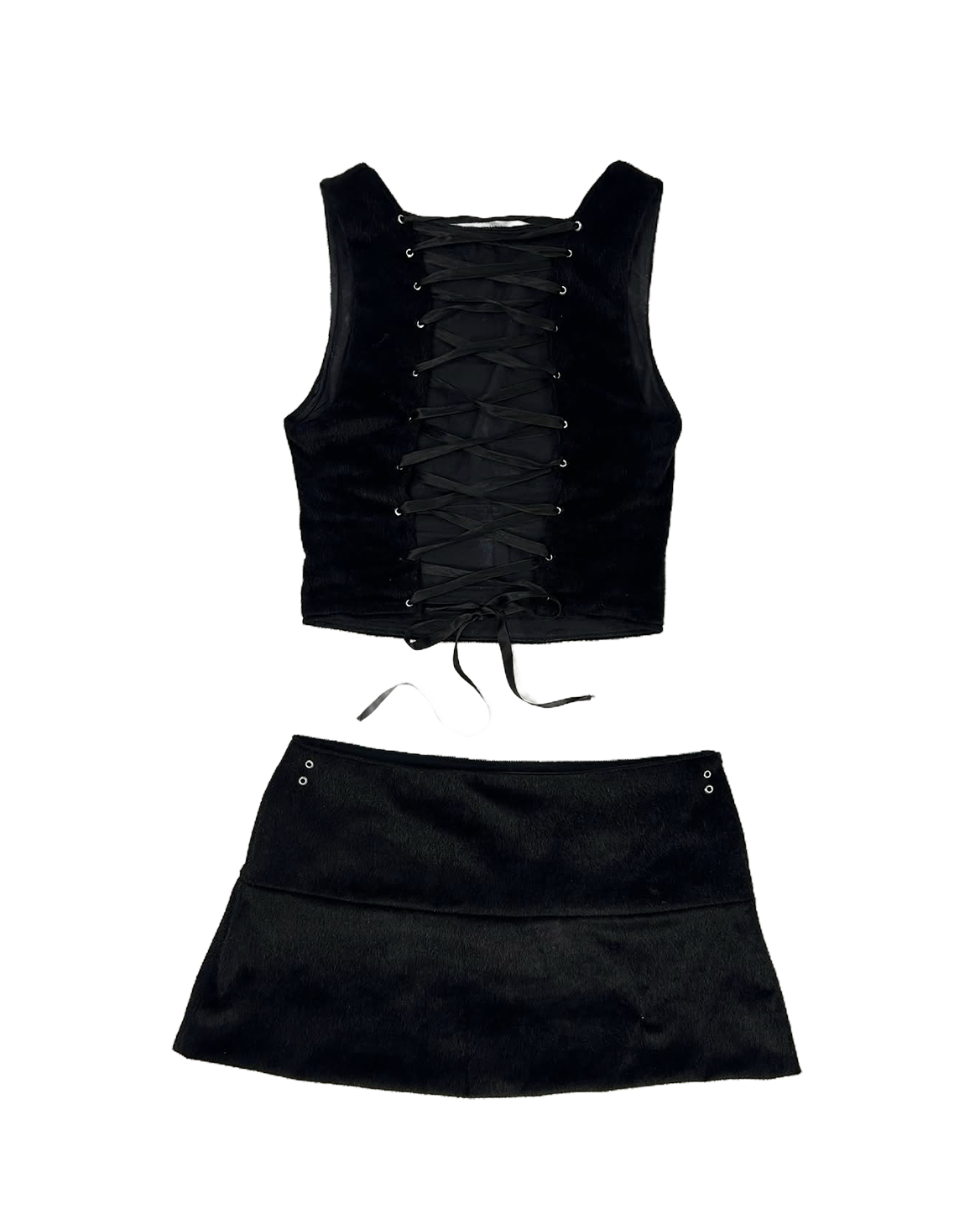 PONY HAIR SET - NOIR